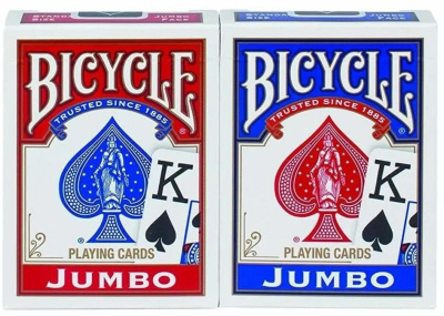 картинка Карты "Bicycle Rider Back Jumbo Index 2-pack red/blue" от магазина Gamesdealer.ru