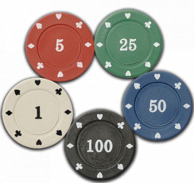 картинка 100 Фишек Для Покера Holdem Light с номиналом от магазина Gamesdealer.ru
