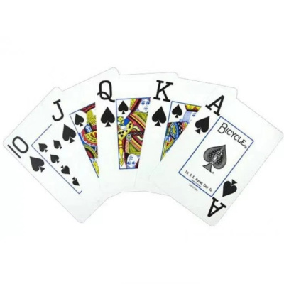 картинка Карты "Bicycle Prestige Rider 100% Plastic Jumbo blue" от магазина Gamesdealer.ru