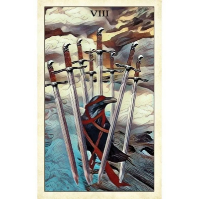 картинка Карты Таро "Crow Tarot" Reprint / Таро Ворона TAROMANIA от магазина Gamesdealer.ru