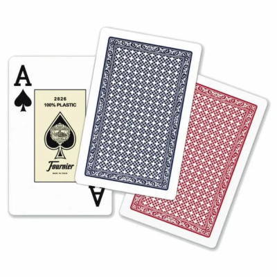 картинка Карты "Fournier №2826 (2 Jumbo Index) - Bridge Twin plastik case" от магазина Gamesdealer.ru