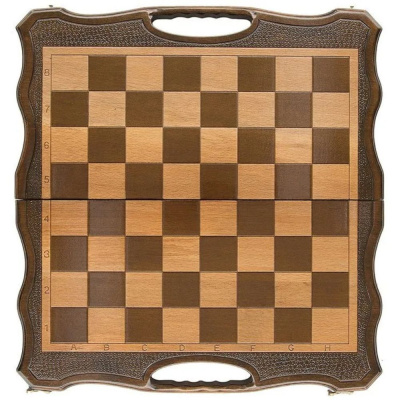 картинка Шахматы + нарды резные 50 с ручкой, Haleyan от магазина Gamesdealer.ru