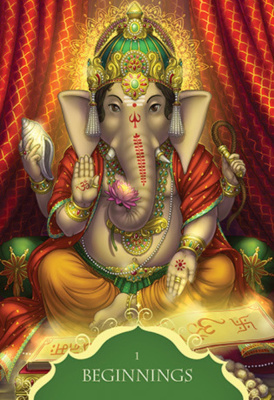 картинка Карты Таро "Whispers of Lord Ganesha" Blue Angel / Оракул Шёпот Бога Ганеши от магазина Gamesdealer.ru