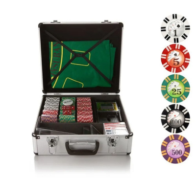 Набор для игры в покер и блэк-джек Royal Flush на 600 фишек