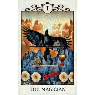 картинка Карты Таро "Crow Tarot" Reprint / Таро Ворона TAROMANIA от магазина Gamesdealer.ru