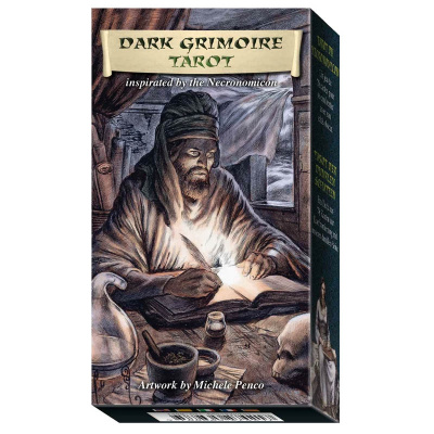 Карты Таро "Alligo/Minetti/Penco Dark Grimoire Tarot" Lo Scarabeo / Таро Черный Гримуар, Некронмикон