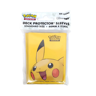 Ultra PRO Pokemon Pikachu 65ct Deck Protector Sleeves for Pokemon TCG Набор протекторов для карточек