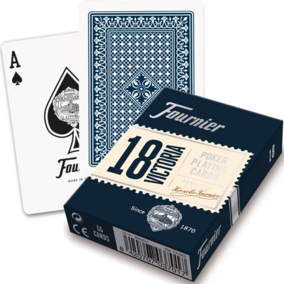картинка Карты "Fournier no 18 (2 standard index) red/blue" от магазина Gamesdealer.ru