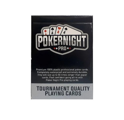 картинка Комплект из двух колод карт "Poker Night Pro" 100% пластик от магазина Gamesdealer.ru