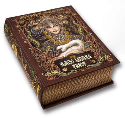 Карты Таро The Slavic Legends Tarot 12cm Gold, Taroteca / Славянские Легенды 12 см золотой срез