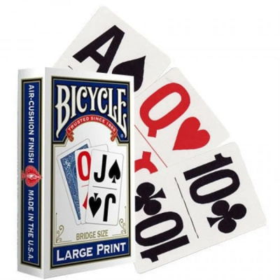 картинка Карты "Bicycle Large Print blue" от магазина Gamesdealer.ru