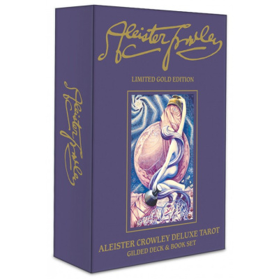 Карты Таро "Aleister Crowely Deluxe Tarot: Gilded Deck & Book" US Games / Алистер Кроули Делюкс Таро