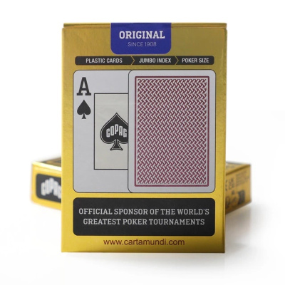 картинка Карты Copag Texas Holdem poker cards 100% plastic (Red) от магазина Gamesdealer.ru