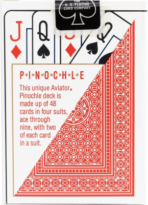 картинка Карты "Aviator pinochle red/blue"  от магазина Gamesdealer.ru
