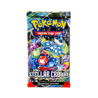 Pokemon Scarlet & Violet: Stellar Crown Booster Pack TCG (10 Cards) (ENG) Бустер набор Покемон