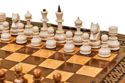 картинка Шахматы + нарды резные Бриз-2 50, Haleyan от магазина Gamesdealer.ru