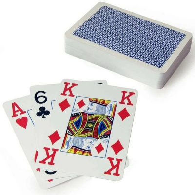 картинка Карты "Copag 4 Corner Jumbo index " синяя рубашка от магазина Gamesdealer.ru