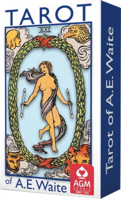 Карты Таро "A.E.Waite Tarot Blue Edition-Standard" AGM Urania / Колода Уэйта - английская версия