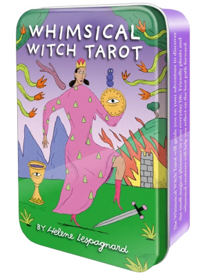 Карты Таро "Whimsical Witch Tarot in a Tin" US Games / Причудливое колдовское Таро в жестяной банке