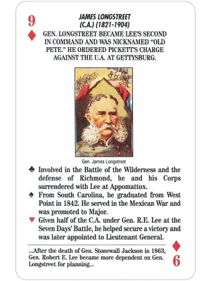 картинка Карты "Famous Generals of the Civil War Card Game" от магазина Gamesdealer.ru