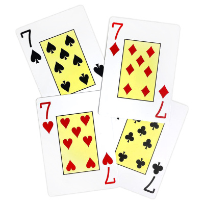 картинка Карты для покера "Texas Holdem" 100% пластик, красная рубашка от магазина Gamesdealer.ru